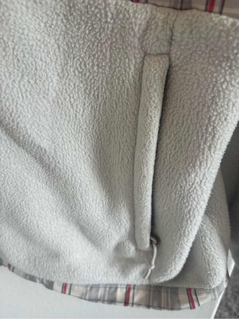 The North Face Light Gray Plaid-Accent Fleece Jacket - Picture 4 of 6
